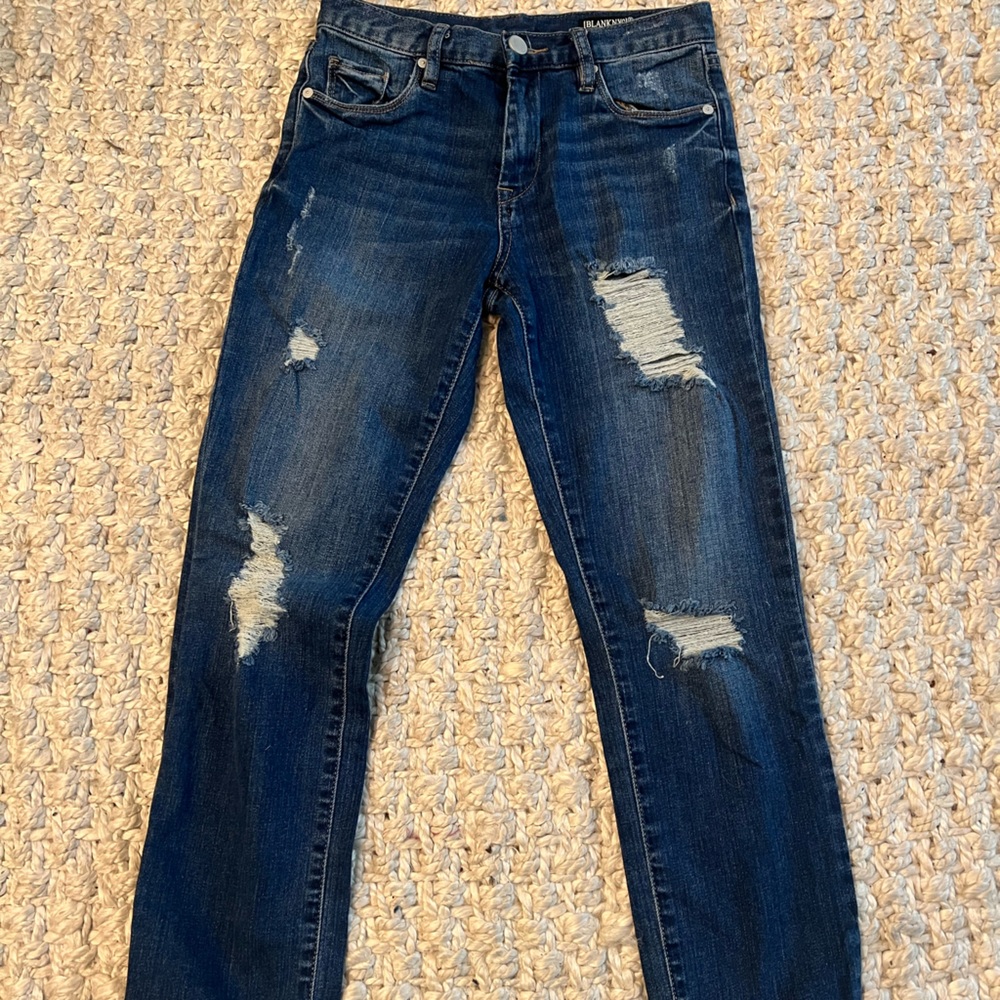 Blank NYC distressed jeans, size 25